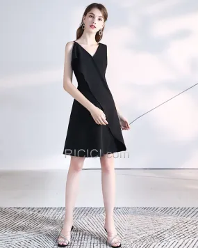 Courte Mousseline LBD Petite Taille Simple Robe Ceremonie