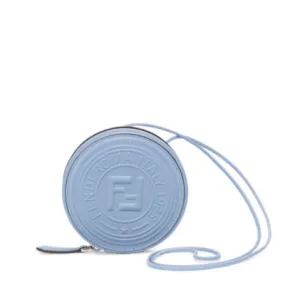 Porte-monnaie Fendi 1925 Stamp - Porte-monnaie en cuir bleu clair | Fendi