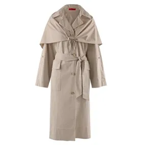 Trenchcoat estival en lin/coton