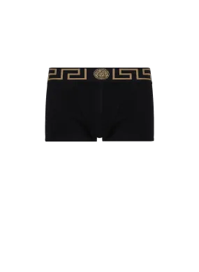 VERSACE  Boxer Greca en coton - Noir